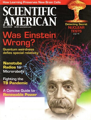 SCIENTIFIC AMERICAN Magazine March 2009 Albert Einstein Secret Nuclear Tests