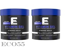 Elegance hair gel vitamin strong hold,500ml/16.9oz each 2 containers included 
