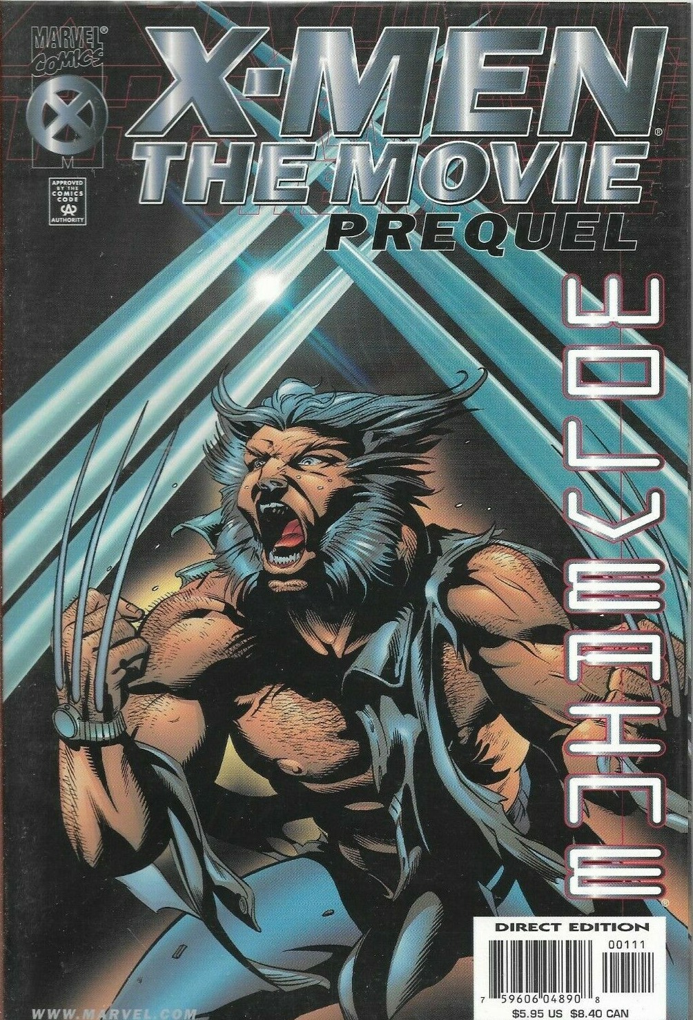 X-MEN MOVIE PREQUEL - WOLVERINE Comic cover - Back Issue (S)