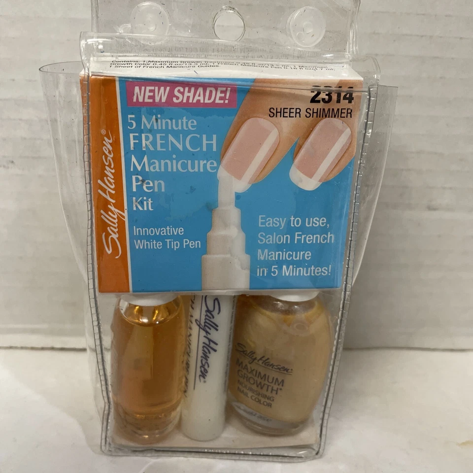 KIT BOLÍGRAFO MANICURA FRANCESA SALLY HANSEN 5 MINUTOS # 2314 BRILLO TRANSPARENTE Foto 2 de 3