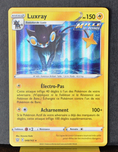 Luxray (048/163) - Carte Pokémon EB05 - Epée et Bouclier - Styles de C