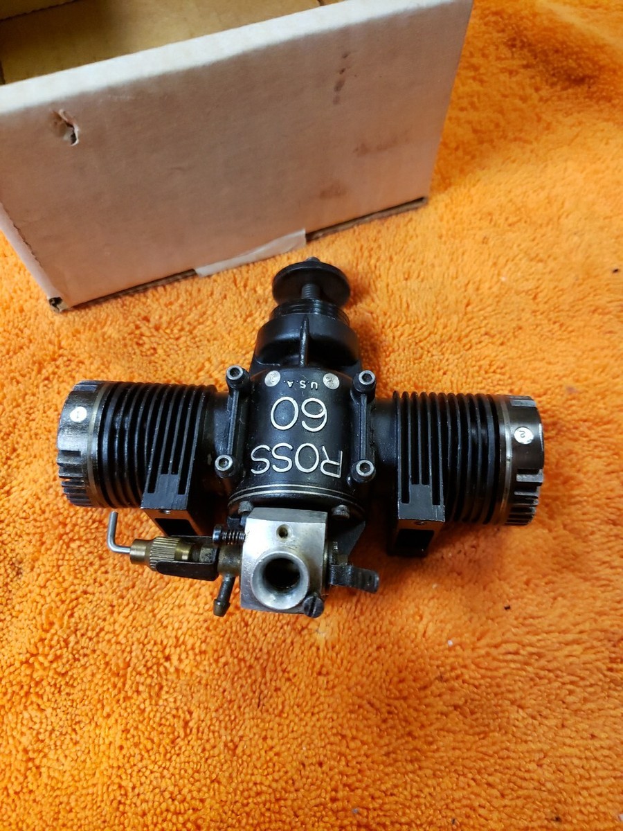 Moteur Radio Commande RossPower Twin 60 Noir - Neuf - Modèle 6010 Rare