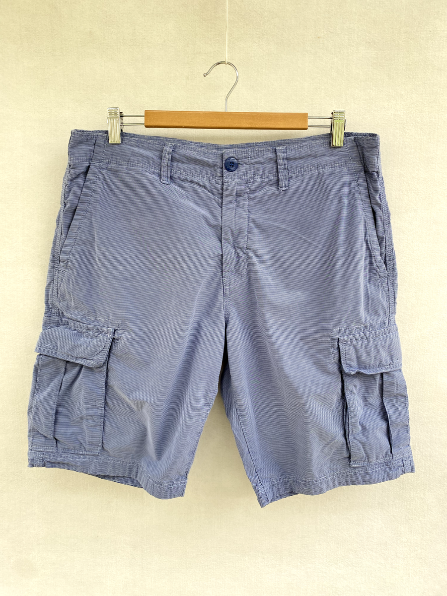 ☘️ Mens Country Road 100% Cotton Pin Stripe Cargo Shorts W