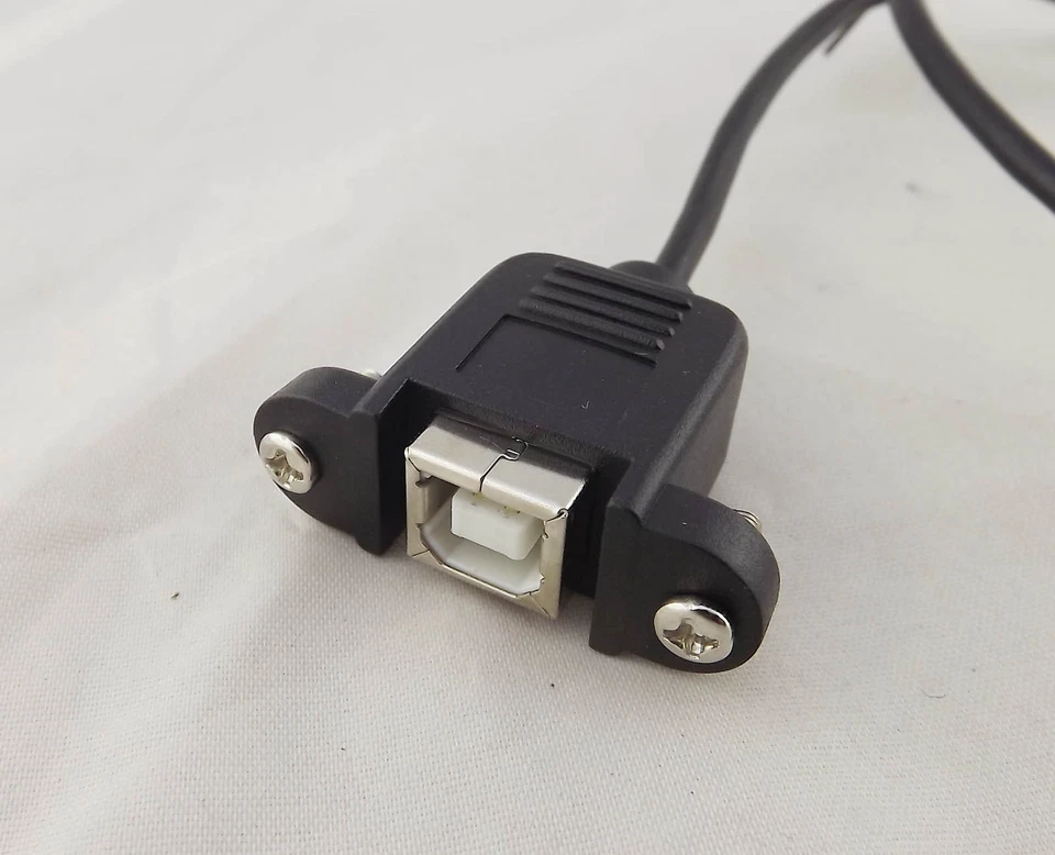 10x 1.5ft Mini USB 5Pin Male To USB2.0 B Female Socket Printer Panel Mount Cable - Image 3 of 4