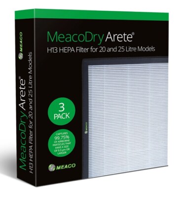 Dry Arete One H13 HEPA-Filter 20L / 25L, 3 Stück (ARETEHEPA20L/25LEU)