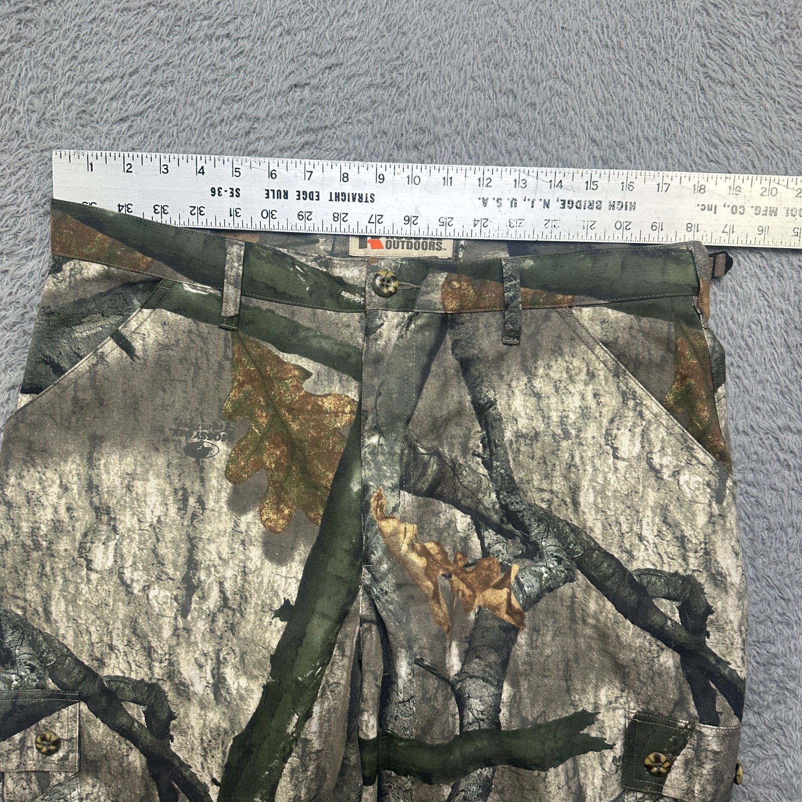 Russel Outdoors Mossy Oak Pants Mens Medium Treestand Camo Midweight Cargo image 10