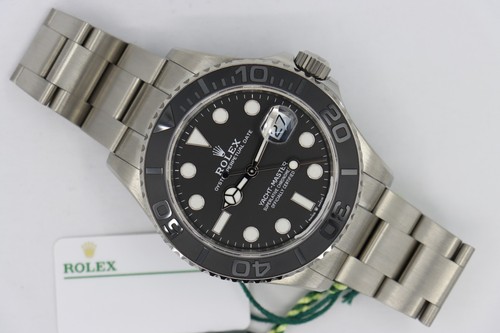 Rolex Yacht-Master 42 226627 Black Dial & Bezel Titanium Box &...