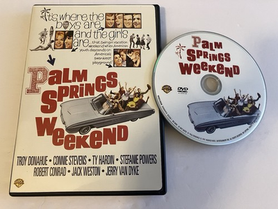 #ad PALM SPRINGS WEEKEND DVD 1963 TROY DONAHUE CONNIE STEVENS STEFANIE POWERS CONRAD $14.95