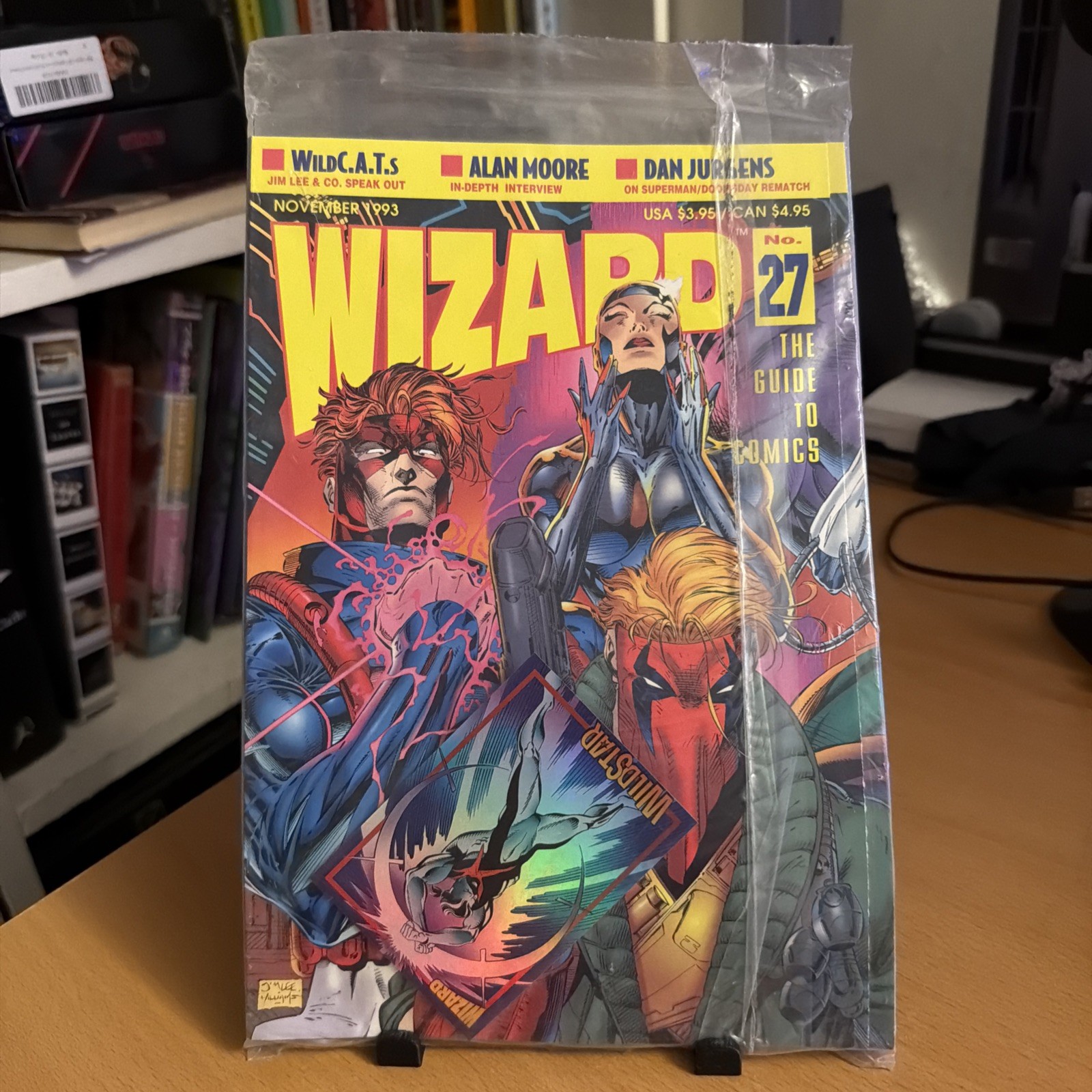 Wizard Magazine #27 1993 The Guide to Comics Vintage Sealed w/ card Brand New