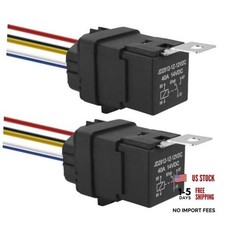 5-Pin Waterproof Relay 40/30 AMP 1V 5 pin waterproof relay harness socket 2