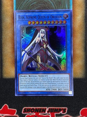 Yugioh Ruin, Supreme Queen of Oblivion OP08-EN004 Super Rare LP