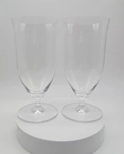 Set Of 2 Lenox Tuscany Classics Crystal Iced Tea Glasses 7 3/8” 