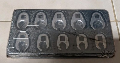 Snap-on Tools 10 PC Metric Flare Nut Crowfoot Set 210FRHMA 9-18mm