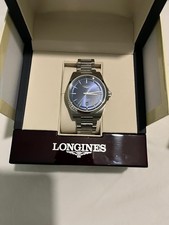 OROLOGIO LONGINES L3.830.4 CONQUEST 41MM DATA AUTOMATICO NAVY S/STEEL - NUOVO