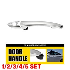 Exterior Door Handle For 2011-15 Hyundai Sonata Front Left Driver Chrome 1-5set Exterior Door Handle For 2011-15 Hyundai Sonata Front Left Driver Chrome 1-5set