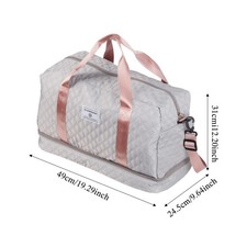 Women Ladies Gym Bag Waterproof Large Weekend Travel Holdall Duffle Bags Luggage