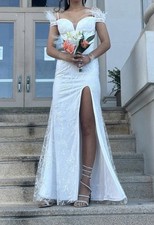 White Prom Dress Size XS
