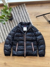 Moncler Boys Down Puffer Jacket Black Size 12Y Authentic Winter Coat