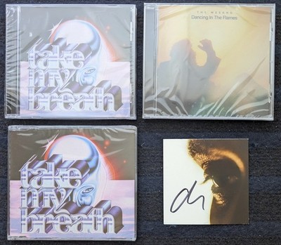 The Weeknd Take My Breath / Dancing In The Flames 3xCD-Singles + Signed Art Card