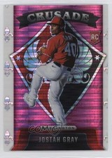 2022 Panini Chronicles Crusade Pink Pulsar Prizm Josiah Gray #6 15ae