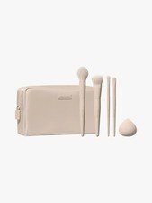 Morphe - OAT LATTE FACE & EYE 5-Piece Travel Brush Set - NEW Make-Up Pouch