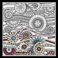 Design Works Crafts Inc. Design Works Zenbroidery, Waves, 10" x 10" Craft Kit