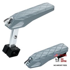 Folding Car Door Step Vehicle Pedal Ladder for Roof Access, Light Grey