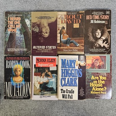 Vintage YA Novel Lot 8 Paperbacks Craven Peck Clark Cook Klein Pfeffer Chayefsky
