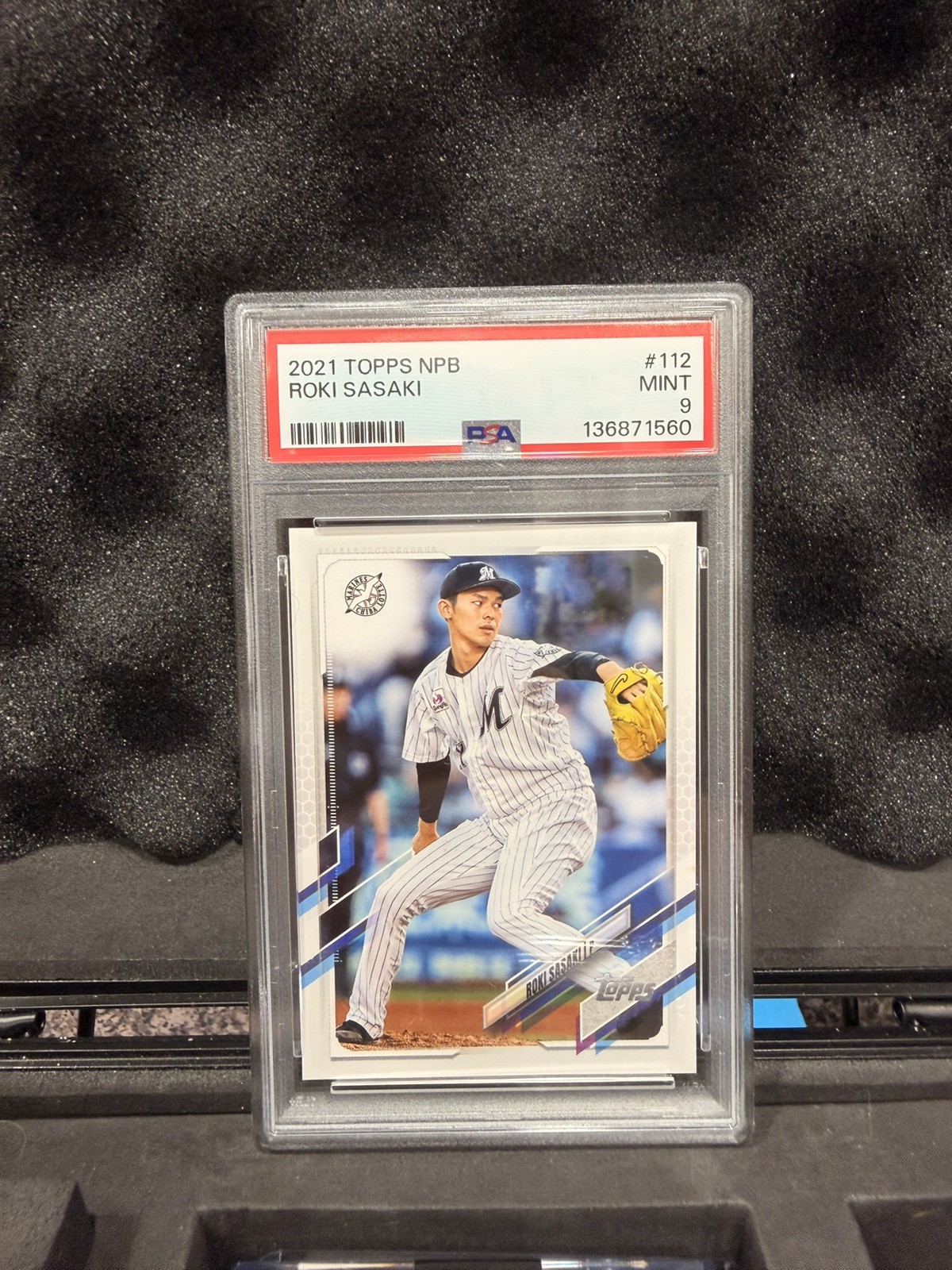 2021 Topps NPB Japan #112 Roki Sasaki Rookie RC Dodgers PSA 9 MINT