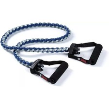 SPRI Braided Xertube Resistance Band Premium Exercise Band Heavy Resistance Blue