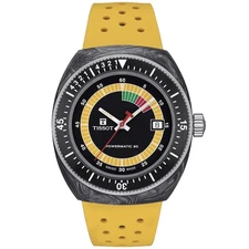 Unused TISSOT SIDERAL S T145.407.97.057.00 Yellow Powermatic 80 Men Watch in Box