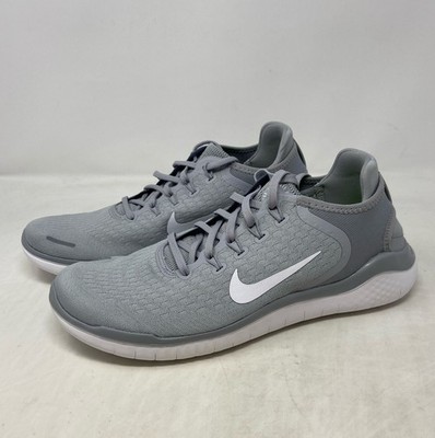 Nike Men s Free RN 2018 Wolf Grey/White Running Shoes Size 11 942836-003