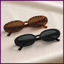 Vintage Oval Sunglasses Women Luxury Brand Designer Small Oval Sun Glasses Retro