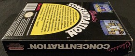 Classic Concentration (Nintendo Entertainment System, NES) Cib Complete - Tested