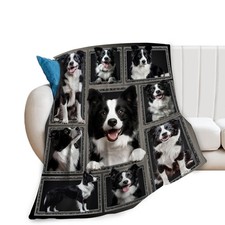 Border Collie Gifts Blanket, Dog Throw Blankets, Border Collie Gift for Boys ...