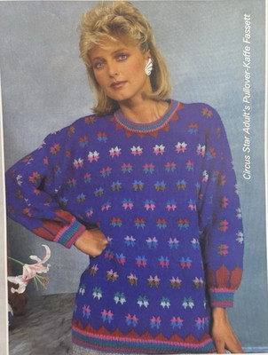 Kaffe Fassett Glorious Knits Circus Star Pullover - Vintage Rowan Lightweight Dk