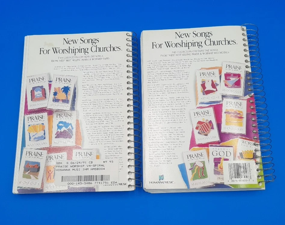 Hosanna Music Praise Worship Songbooks 4 & 5 Spiral-bound (2 Book Lot) VTG - Image 4 of 4