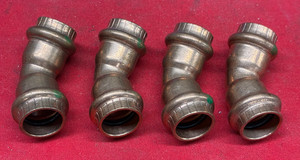 VIEGA PROPRESS 45° ELBOW  1/2" X 1/2" WITH EPDM O'RINGS (LOT OF 4)