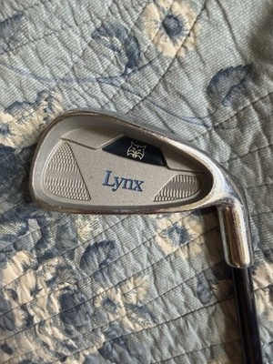 Lynx 5-Iron Golf Club Right-Handed Silver Black Blue Shaft Red Grip