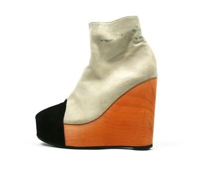 Minimarket Avant-Garde Wedge Ankle Suede Boots
