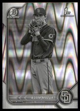 2022 Bowman Draft #BDC-4 Adam Mazur Chrome Black & White RayWave Refractor