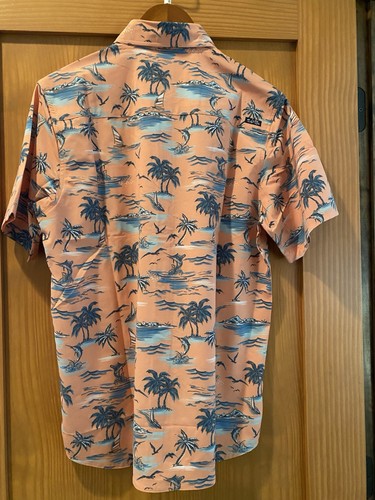 Salt Life Men's Tropical Print Short Sleeve Shirt NWT Size S - Picture 3 of 3