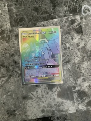 Pokemon Lucario & Melmetal GX Tag Team Card - Steel Fist & Heavy Impact