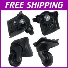 Durable Spinner Wheels Replacement Kit for Suitcases - Load Capacity 100 lbs