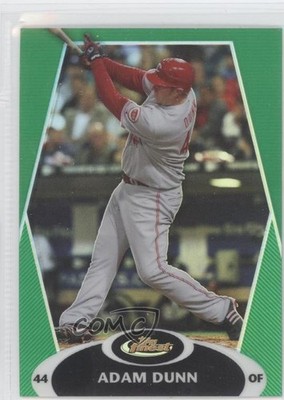 2008 Topps Finest Green Refractor 182/199 Adam Dunn #57 0f8