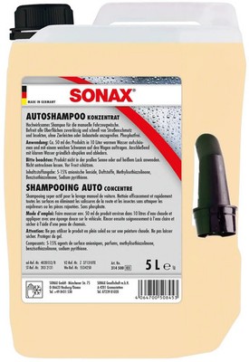 Sonax Car Shampoo Shampoo 5ltr Canister