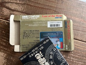 [FC] Famicom Law of the West Western Law [Box /Instruction /Startup confirmed]