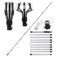 12FT Light Bulb Changer for High Ceilings, LED Bulb Removal Tool with 10x Pol...