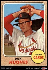 1968 Topps #253 Dick Hughes Cardinals ASR 7 - NM