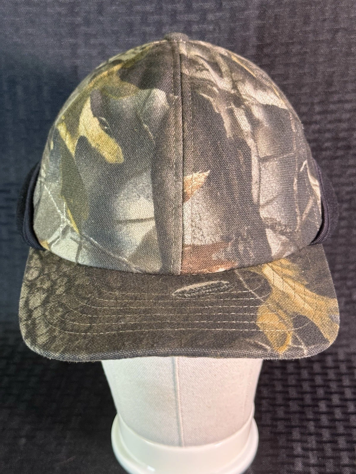 Vintage Carhartt x RealTree Camo Winter Fleece Lined Baseball Hunting Hat